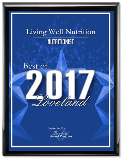 Best of Loveland 2017 award — Living Well Nutrition
